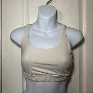 Lululemon Women's Cream and Tan Bra